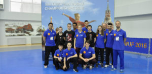 L'équipe Européene aux 16èmes Championnats d'Europe de Wushu